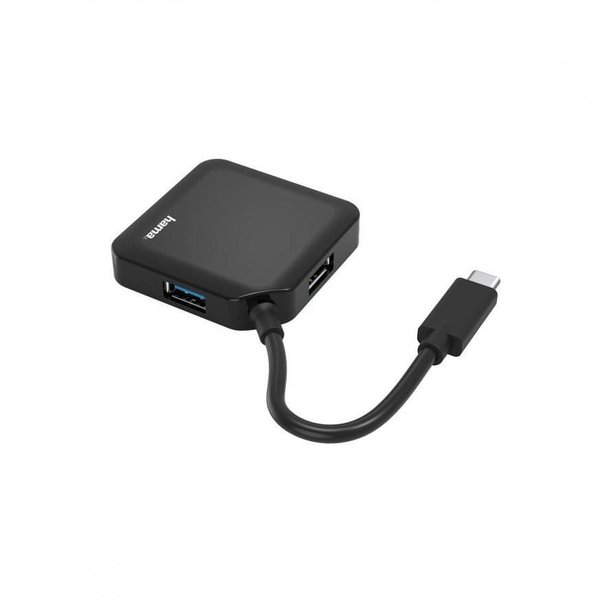 USB хъб HAMA, 4 портов, USB 2.0, 480 Mbit/s, (HAMA-200121)