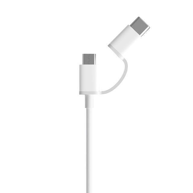 Кабел Xiaomi Mi 2-in-1, USB-A към USB-C или USB Micro